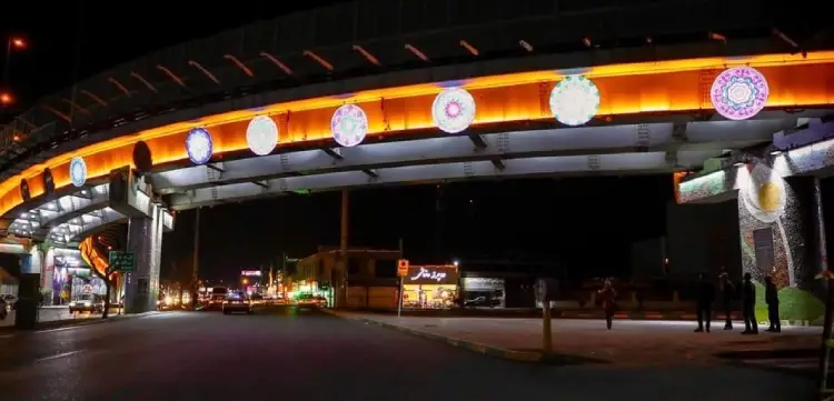 نورپردازی پل‌های بصیرت و ارتش