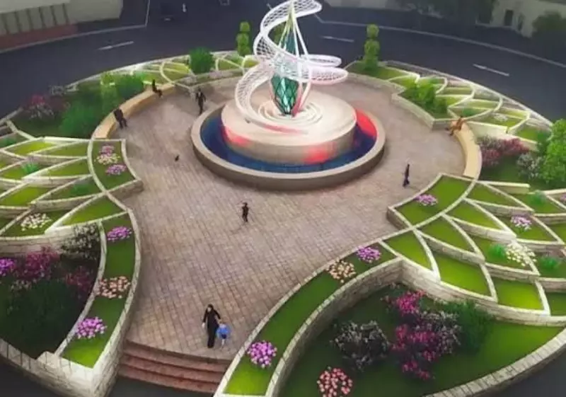 طراحی و ساخت میدان آیینی شهر در فلکه چهارم